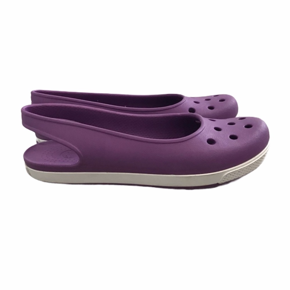 Crocs Girl Purple Shoes Size 5